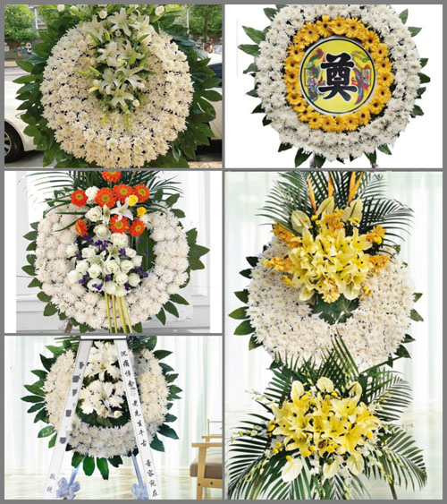天津河北区月牙河街道花圈速递